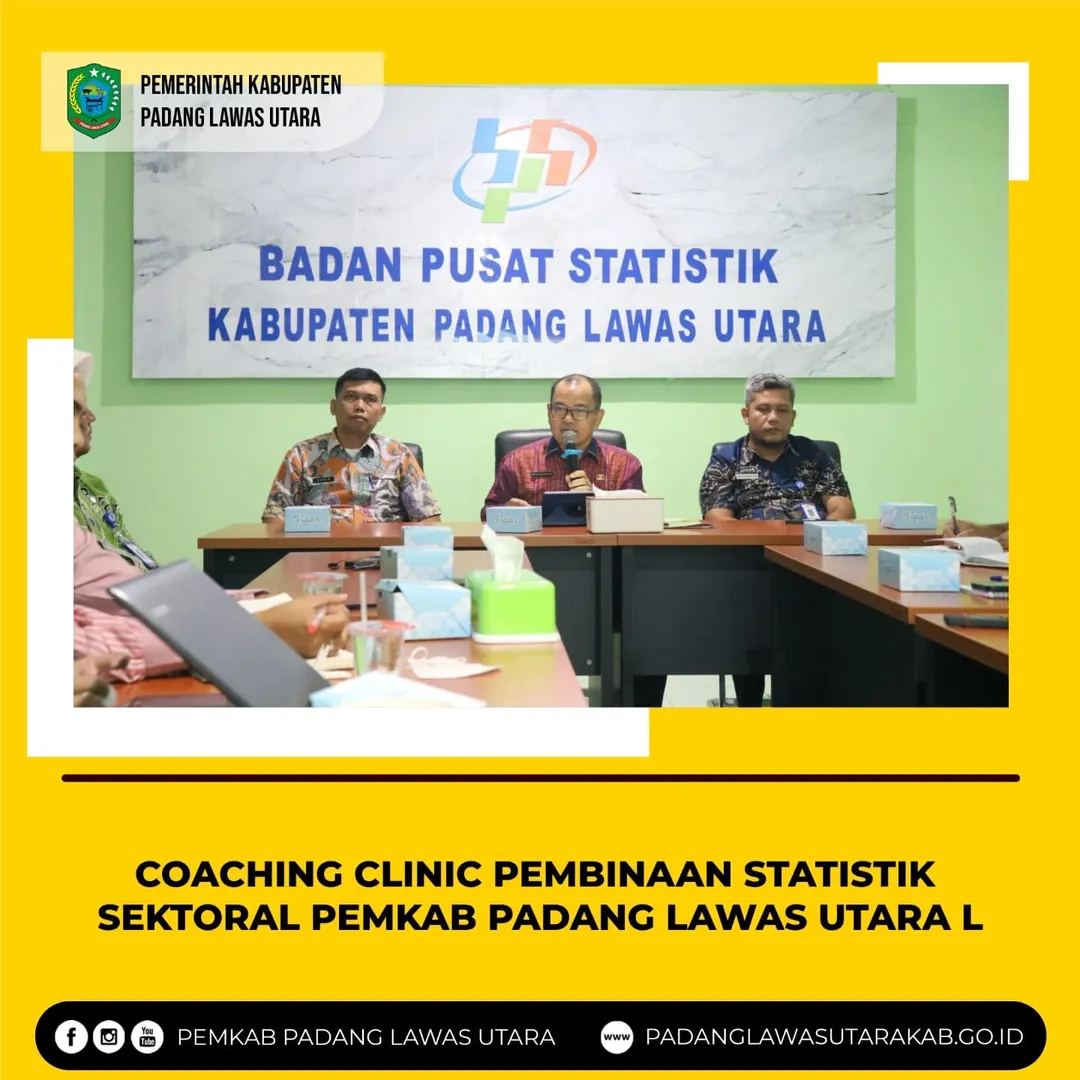 Coaching Clinic Pembinaan Statistik Sektoral Pemerintah Kabupaten Padang Lawas Utara tahun 2025
